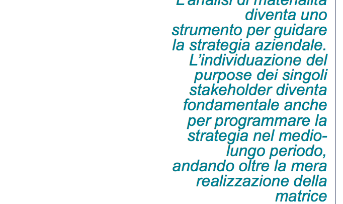 Analisi di materialità Claudia Poppi